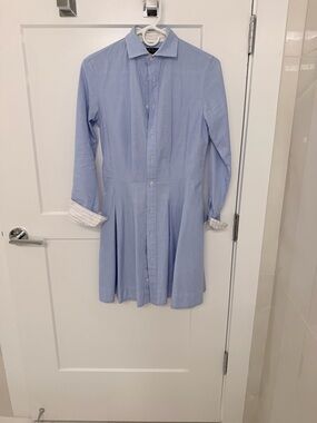 Ralph Lauren Light Blue Button-Up Shirt dress